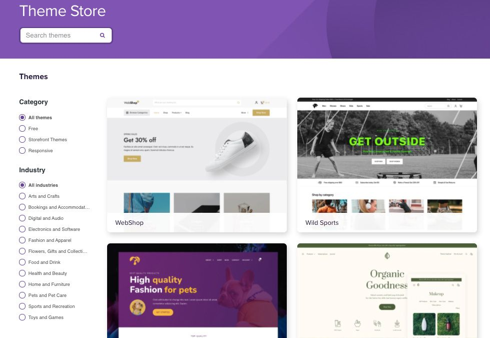 WooCommerce theme store