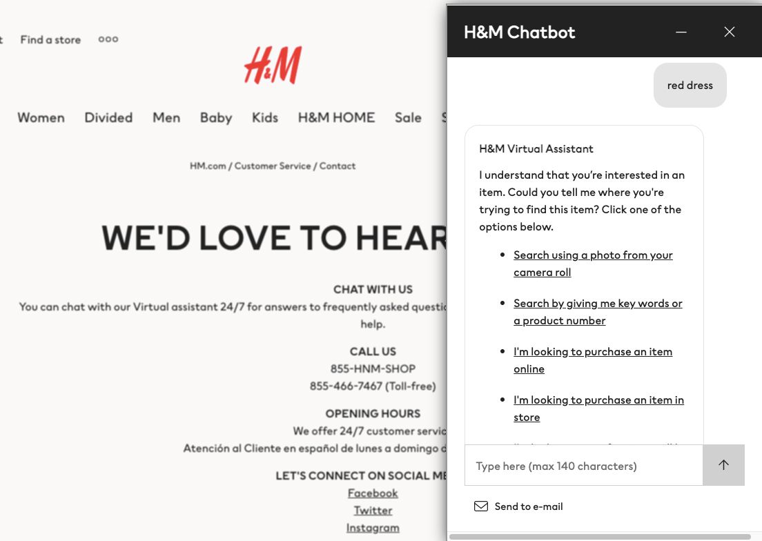 Chat h&m